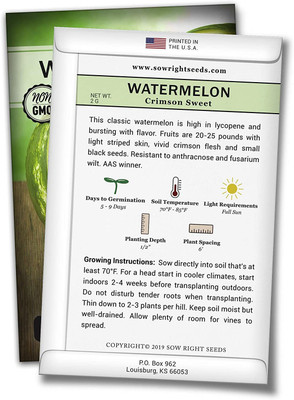 CYBEXIS XL-12 - Crimson Sweet Watermelon - (150 Seeds) Seed(150 per packet)