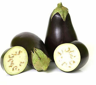 VibeX ® RXI-356 Bottle Brinjal Seeds - Brinjal Cluster Seed(200 per packet)