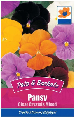 CYBEXIS Pansy Clear Crystals Mixed Seeds Seed(50 per packet)