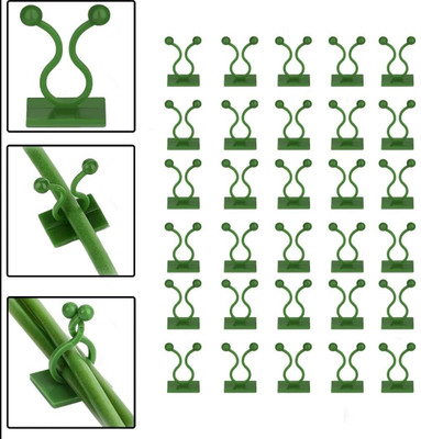 ALWAFLI Plant Climbing Wall Clip Self-Adhesive Invisible Plant vine Support Straightener Hook 1(Pack of 30)