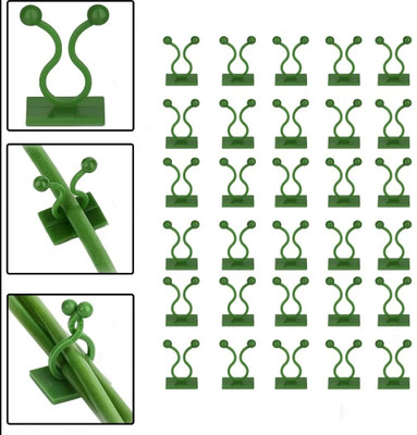 glowician Plant Climbing Wall Clips Self-Adhesive,Vine Plant Climbing Fixing Clip Hook Plant Straightener(Pack of 30)