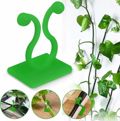 ALWAFLI 30 Pcs Plant Climbing Fixing Clip Self-Adhesive Wall Sticky Hook Plant Clip Plant Straightener(Pack of 30)