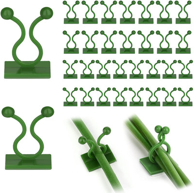 RAVARIYA Plant Climbing Wall Fixture Clips Wall Plant Holder Hook 30(Pack of 30)