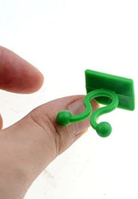 DAZZIBOA Self-Adhesive Invisible Fixing Hook for Plant Garden Wall Clip Plant Straightener(Pack of 30)