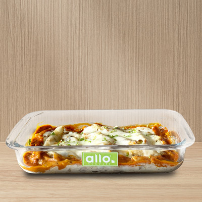 Allo Borosilicate Rectangle Glass Baking Dish, Baking Tray, Microwave Safe, 1600ml Baking Dish(Microwave Safe)
