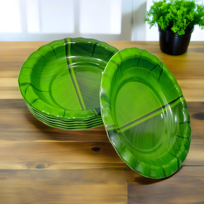 Inpro Serve Snacks in Style with our Melamine Small Round Plate- Perfect for Kitchen Quarter Plate(Pack of 6)
