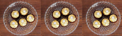 AFAST Self-Design Glass Plate Use For Serving And Multi Use, Pack Of 3 - A3 Dinner Plate(Pack of 3)