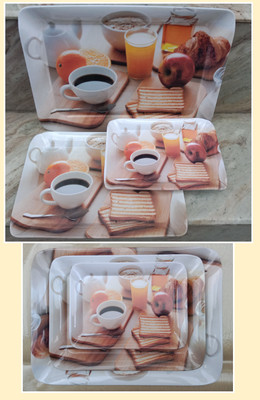 OSG STYLO SERVING TRAY SET OF 3 Pcs Tray(Pack of 3)