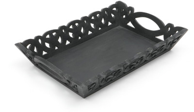 Designer Library Florida Handmade Carved Decorative & Serving Tray Tray