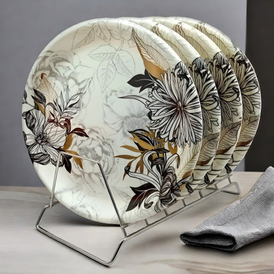 Inpro Serve Up Style with our Melamine Plate- Dinner Plates Perfect for Kitchen. Dinner Plate(Pack of 4)