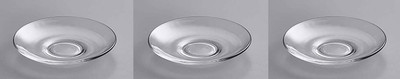 AFAST Self-Design Glass Plain Plate Use For Serving And Multi Use, Pack Of 3 - A3 Dinner Plate(Pack of 3)