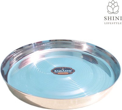 SHINI LIFESTYLE Stainless Steel Premium Laser Design Dinner plate Set /Dinnerware, Set of 1 Dinner Plate