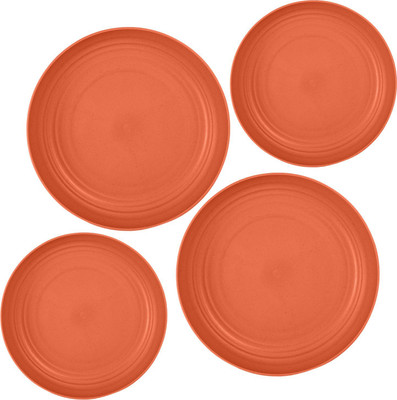 OICIA NEW1_Table Trays for Living Room, Food Tray, Breakfast Tray for Eating, Pizza Dinner Plate(Pack of 4, Microwave Safe)