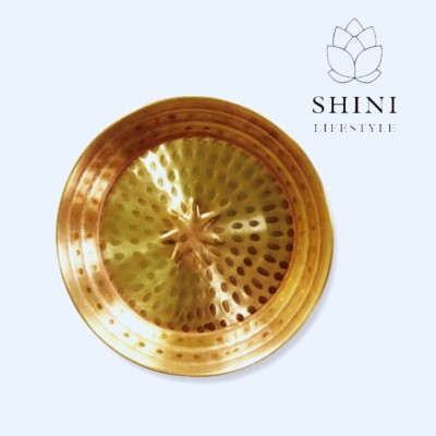 SHINI LIFESTYLE Pure Copper Plate for Poojan Purpose Paraat
