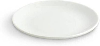 Kanha 7 Inch Plate Set, Plastic Dinner Plate, White, Set of 3 Pieces  Quarter Plate(Pack of 3, Microwave Safe)