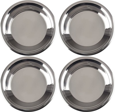 SHINI LIFESTYLE Stainless Steel Parat, Steel parat for kitchen, Atta Parat, Parati, Paraati Paraat(Pack of 4)
