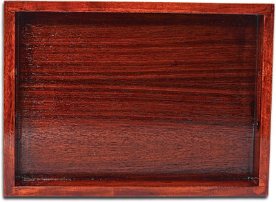 LAKDI-BAAZ Luxury Wooden Serving Platter TR1 (7X10 Inch) - Pack of 1 Tray