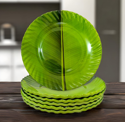 Inpro Elevate Your Dinner Experience with our Melamine Round Serving Plates Set of 6 Half Plate(Pack of 6)