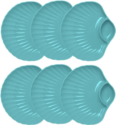 OICIA NEW1_Modern Appetizer s, Pizza s, Reusable Deep s, Dessert s Chip & Dip Tray(Pack of 6, Microwave Safe)