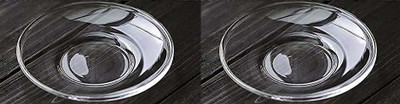 AFAST Self-Design Glass Plain Plate Use For Serving And Multi Use, Pack Of 2 - C2 Dinner Plate(Pack of 2)