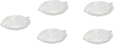 AFAST Self-Design Glass Patta Plate Use For Serving And Multi Use, Pack Of 5 - B5 Dinner Plate(Pack of 5)