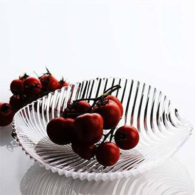 buyeasy LEAF GLASS BOWL (1PC.) HOME DECORATION Tray(Microwave Safe)