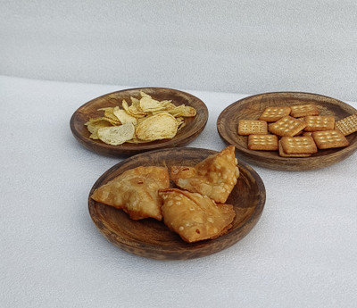 OnlineCraft c7210 Dinner Plate(Pack of 3, Microwave Safe)
