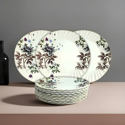 Inpro Upgrade Your Kitchen with our Elegant Melamine Plates Perfect for Dining! Half Plate(Pack of 12)