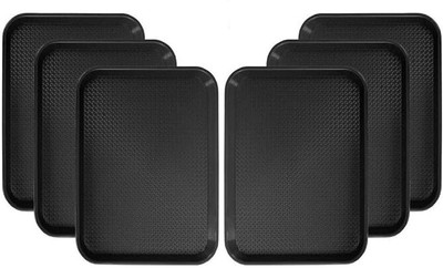 Rra Traders Serving Trays Platter Rectangular Shape Plastic Tray for Drink Tray(Pack of 6)