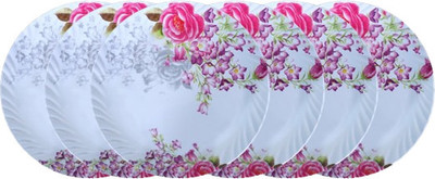 Feast Melamine smart model(513) 7 inch half dinner plate 6 pcs Dinner Plate(Pack of 6)