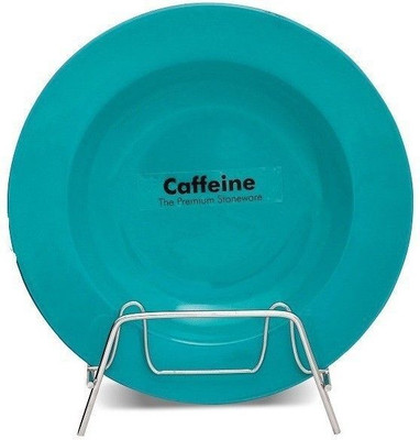 caffeine Ceramic Handmade Sea green 9 inch_NEW PTD71 Charger Plate(Pack of 2, Microwave Safe)