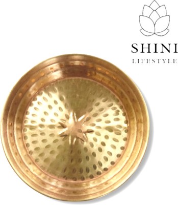 SHINI LIFESTYLE Pure Copper Parat, Pooja Article, 10 inch 500 gm, Copper Paraat Paraat