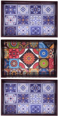 Angira handicrafts AHS-T0836 Tray(Pack of 3)