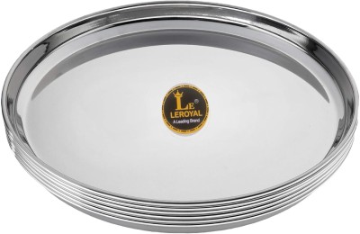 LEROYAL Regular Khumcha/Thali/Dinner Plate Dinner Plate(Pack of 6)