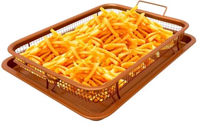 Daji Air Fry Crisper Basket Tray Baking Pan(Microwave Safe)