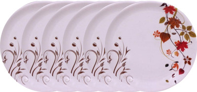 Feast SELECT ROUND (102) 7 INCH HALF DINNER SET 6 PCS OF MELAMINE Dinner Plate(Pack of 6)