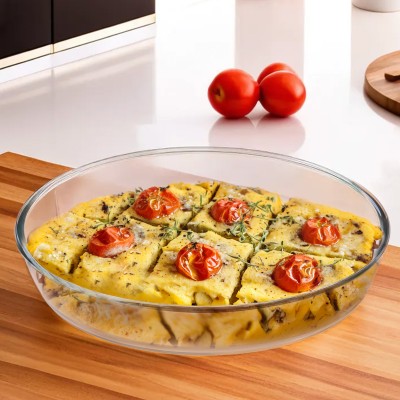 The Better Home Zeno Oval (700ml) Borosilicate Glass Baking Tray For Microwave Oven Baking Dish(Microwave Safe)