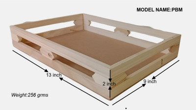 CCI Pinewood Wooden Rectangular Tray for Wedding Tray
