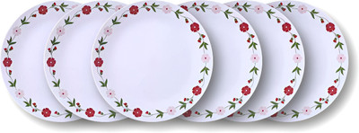 Feast Melamine(06)Beautyfull 7 Inch Half Dinner Plate Set Dinner Plate(Pack of 6)