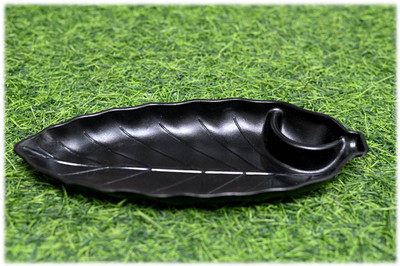 Jetwals Leaf Shape Serving Platter Pack of 1 Chip & Dip Tray(Microwave Safe)