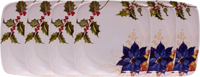 CARNIVAL SQUARE LITO MODEL NO-006,7 INCH HALF DINNER PLATE SET 6 PCS OF MELAMINE Dinner Plate(Pack of 6)