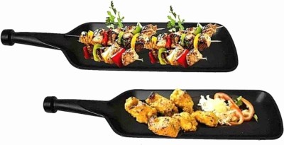 RKPL Momoj Noodles Trey (Black)-2 Piece Tray Baking Pan(Pack of 2, Microwave Safe)