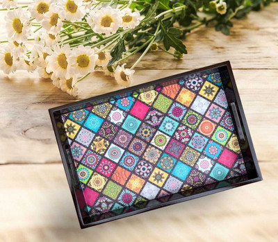 Angira handicarft Mandala-004_1310 Tray