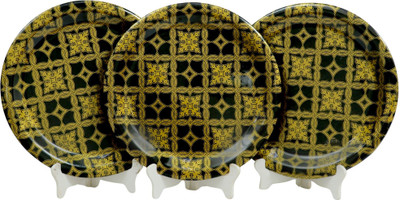 Ariya 11 Inch Melamine Serving Plate Dishwasher Safe Ideal for Home Dinner Dinner Plate(Pack of 3, Microwave Safe)