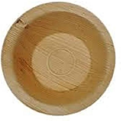 Hopi Pop Export Quality 4 Inch Round Disposable Areca Leaf Bowl/ Quarter Plate(Pack of 25)