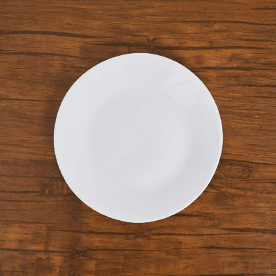 TREANDCARD Dinner Plates for Dining Table to Serve Fruit Snack Multi Use Ceramic (11 Inch) Dinner Plate(Pack of 6, Microwave Safe)