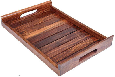 S F ENTERPRISES Wooden Serving Tray, Tea/ Coffee Tray for Kitchen used Tray Tray