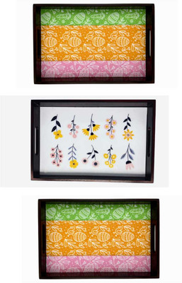 Angira handicrafts AHS-T0811 Tray(Pack of 3)