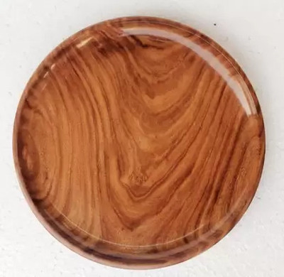 Ruby Perl Sheesham Handcrafted Wooden Serving plate Dinner Plate