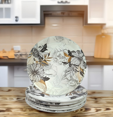 Inpro Serve Snacks in Style with our Melamine Plates Addition to Your Dinner! Half Plate(Pack of 6)